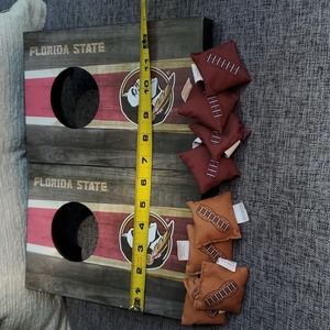 Florida State Miniature table Cornhole set 10" long x 6.5" wide